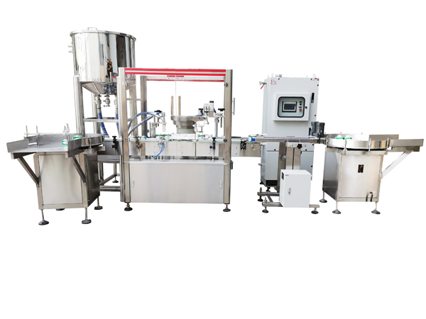 PVC膠水化學溶劑灌裝旋蓋生產(chǎn)線